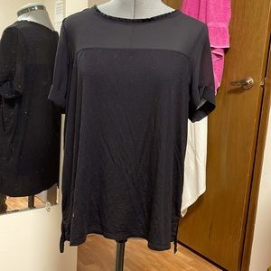 Black lightweight top